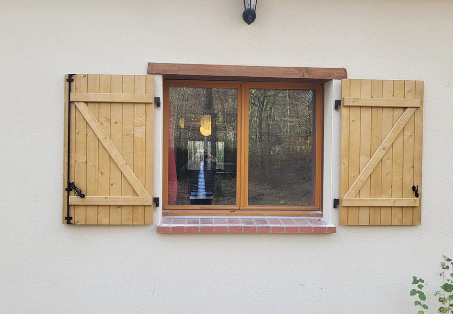 fenetre volet bois