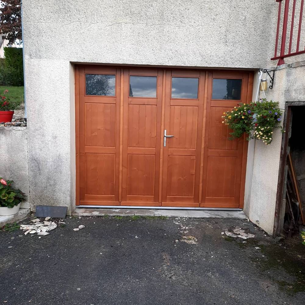 porte de garage bois